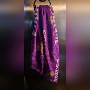 NFL Minnesota VIKINGS NATION 💀🟣 NWT INFINITY SCARF 🟡